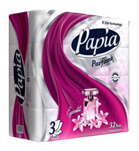 Papia Egzotik Parfume 3 Katlı Kokulu Renkli 3x32'li Rulo Tuvalet Kağıdı