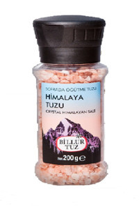 Billur İyotlu Kristal Himalaya Tuzu Değirmen 200 gr