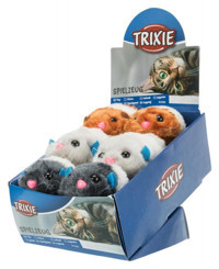Trixie Peluş Tüylü Yakalama Yavru-Yetişkin Fare Kedi Oyuncağı