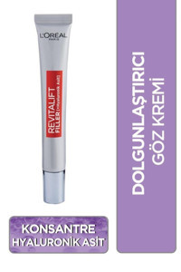 L'Oreal Paris Revitalift Filler Tüm Ciltler için Göz Çevresi Jel Tüp 15 ml