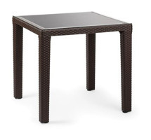 Bintaş Mobilya Star 80x80 cm Siyah Kare Plastik Bahçe Masası
