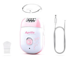 Aprilla AEP-7817 Yüz Genital Bölge Koltuk Altı Sakal Bacak için Kablosuz Işıklı Epilatör Pembe