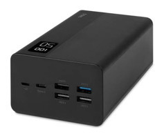 Ttec 2024 50000 mAh Hızlı Şarj Dijital Göstergeli Micro USB Type C Çoklu Bağlantı Powerbank Siyah