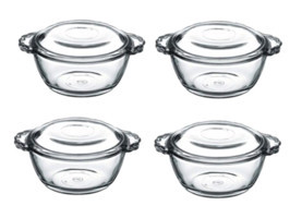 Paşabahçe 97343 8'li Cam Saklama Kabı 4x275 ml