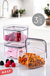 Nandy Home 6'lı Plastik Saklama Kabı 3x500 ml