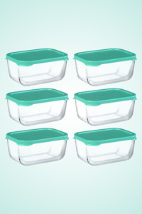 Paşabahçe Snowbox 12'li Cam Saklama Kabı 6x420 ml