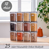 Porsima 24'lü Plastik Saklama Kabı 12x1.30 lt