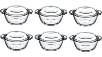 Paşabahçe 97343 12'li Cam Saklama Kabı 6x275 ml
