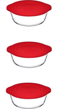 Paşabahçe 59133 6'lı Cam Saklama Kabı 3x840 ml