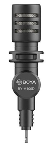 Boya By-M100D Condenser Lightning Kablolu Siyah El Mikrofon