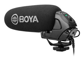 Boya By-Bm3030 Condenser Shotgun Condenser 3.5 mm Kablolu Siyah El Mikrofon