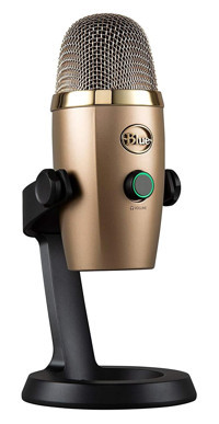 Blue Yeti Nano Premium Condenser Yayıncı Altın Masaüstü Mikrofon
