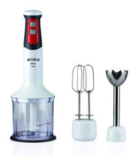 Arnica Diva 1200 W Çırpıcılı Turbo Fonksiyonlu Beyaz Kırmızı Mikser Seti