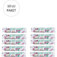 Lixo Büyük Boy 65x80 cm Çöp Poşeti 10x10 Adet Yeşil
