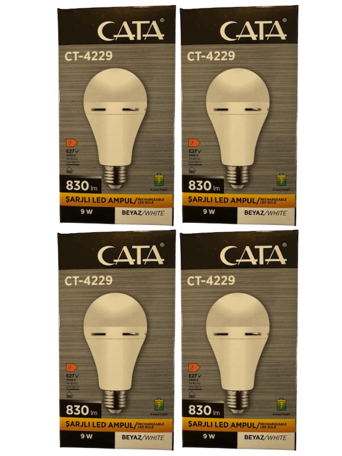 Cata CT-4229 9 W Beyaz E27 Armut LED Ampul