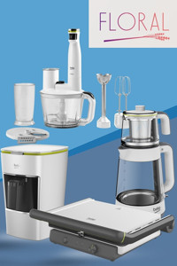 Beko Floral 4'lü Elektronik Çeyiz Seti Beyaz