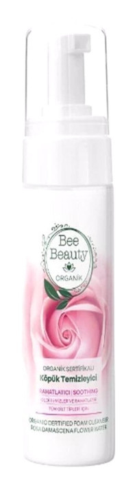 Bee Beauty Organik Sertifikalı Gül Tüm Ciltler Yüz Temizleyici Köpük 150 ml