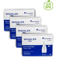 Wohler Nazal Burun Aspiratörü Yedek Ucu 4x10'lu Set