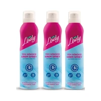 Derby Lady Normal Ciltler İçin Koltuk Altı Bacak Kadın Tüy Dökücü Sprey 3x150 ml