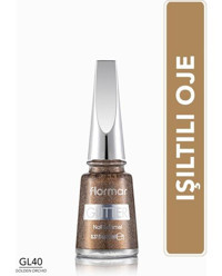 Flormar Glitter Golden Orchid 40 Golden Orchid Sedefli Oje
