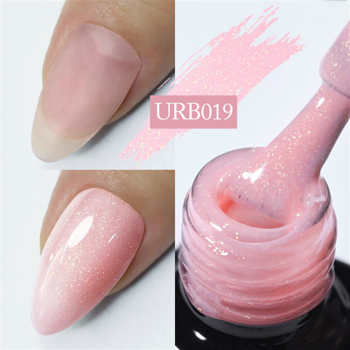 UrSugar Urb019 Pembe Şeffaf Oje