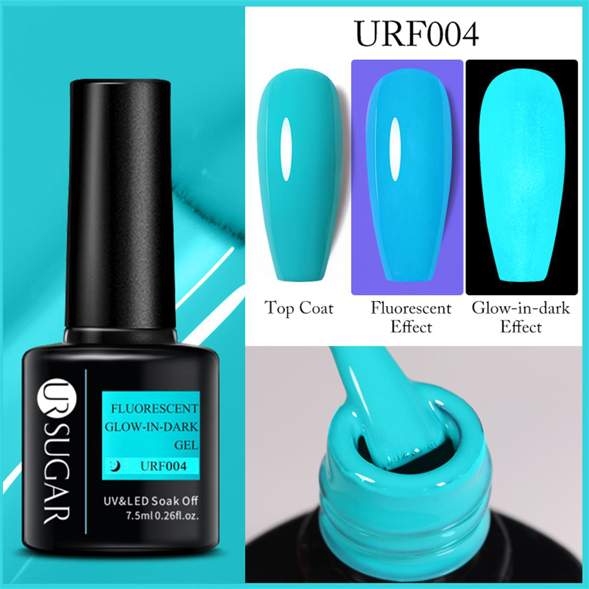 UrSugar Urf004 Turkuaz Kalıcı Parlak Oje