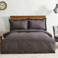 Karaca Home Back To Basic Pamuk 160x220 cm Çarşaflı Çizgili Tek Kişilik Nevresim Takımı Antrasit