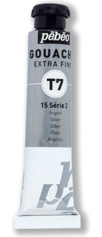 Pebeo N:15 Silver Tüp Siyah Guaj Boya