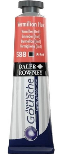 Daler Rowney 588 Vermilion Hue Tüp Jel Kırmızı 15 ml Guaj Boya
