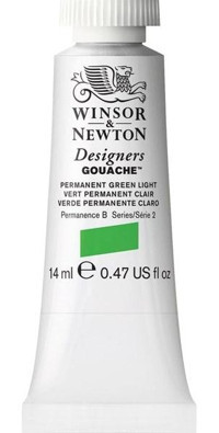 Winsor & Newton Designers Tüp Permanent Yeşil 14 ml Guaj Boya