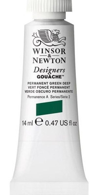 Winsor & Newton Designers 482 Tüp Yeşil 14 ml Guaj Boya