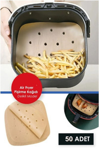 Kitchen Beauty Kare Delikli Airfryer Pişirme Kağıdı 50 Adet