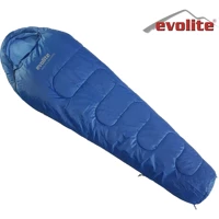 Evolite Alfa Pro 0 Derece Polyester 3 Mevsim Trekking Tek Kişilik Yetişkin Uyku Tulumu Mavi