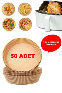 Kaşbaşı Home Yuvarlak Airfryer Pişirme Kağıdı 50 Adet