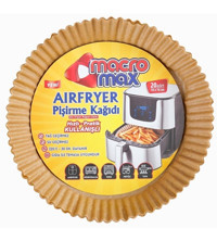 Macromax Yuvarlak Airfryer Pişirme Kağıdı 20 Adet