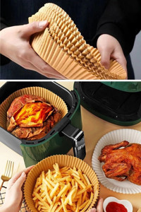 Babylondy Yuvarlak Airfryer Pişirme Kağıdı 50 Adet