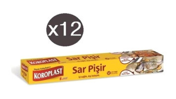Koroplast Sar Pişir Pişirme Kağıdı 12x12 Adet