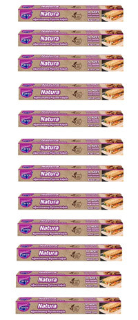 Parex Natura Ağartılmamış Hazır Kesim Pişirme Kağıdı 12x10 Adet