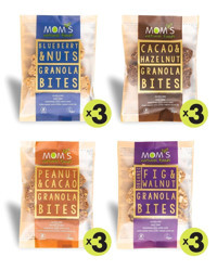 Mom's Natural Foods Mix Glutensiz Fıstıklı İncirli Kakaolu Yaban Mersinli Granola 360 gr