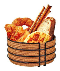Edora Home Yuvarlak Siyah Ekmek Kutusu