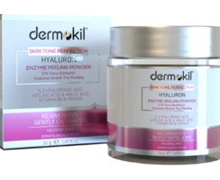 Dermokil Cilt Tonu Eşitleyici Hyaluron Enzim Siyah Nokta Karşıtı Leke Giderici Sıkılaştırıcı Toz Kavanoz Yüz peelingi 50 gr