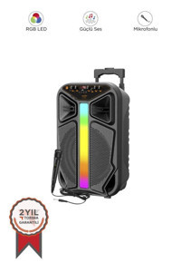 Torima GTS-1846 Radyolu Işıklı Siyah Bluetooth Hoparlör