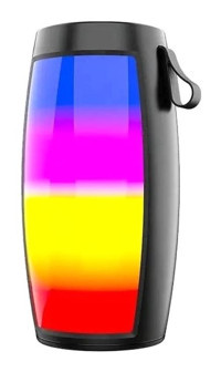 Polygold ZQS1201 Işıklı Siyah Bluetooth Hoparlör