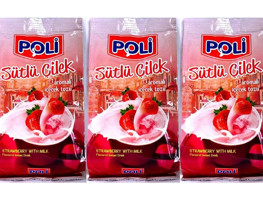 Poli Sütlü Çilek Aromalı İçecek Tozu 3x250 gr