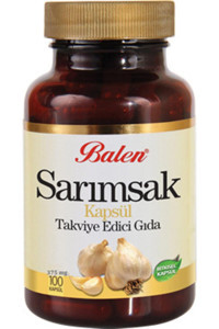 Balen Sarımsak Aromalı Yetişkin Bitkisel Besin Desteği 100 Kapsül