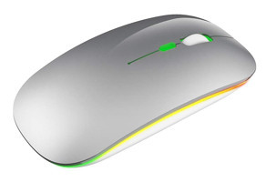 Mistaha M40 RGB Sessiz Ergonomik Yatay Kablosuz Gri Optik Mouse