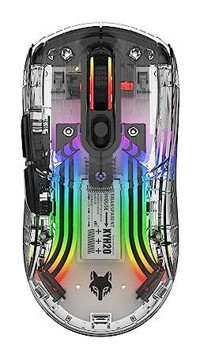 Pepisky XYH20 RGB Yatay Makrolu Kablolu Şeffaf Optik Gaming Mouse