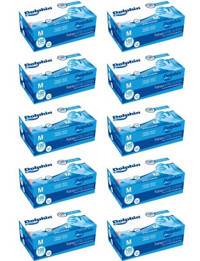 Dolphin Pudrasız Mavi Medium Temizlik Eldiveni 10 Paket