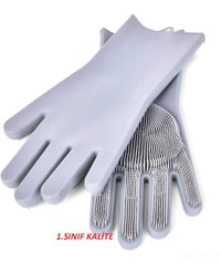 Faseb Sihirli Silikon Gri One Size Bulaşık Eldiveni