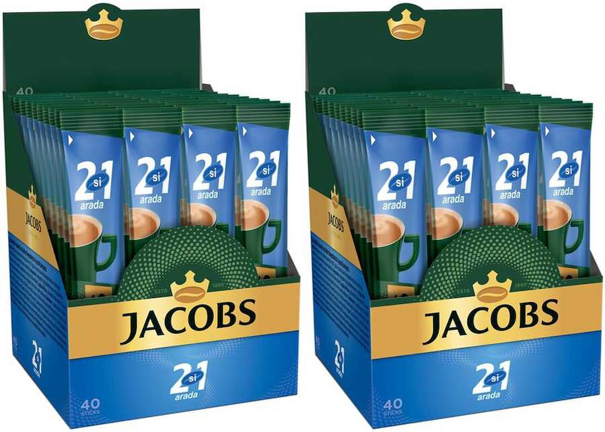 Jacobs 2'si 1 Arada Paket Granül Kahve 80x14 gr